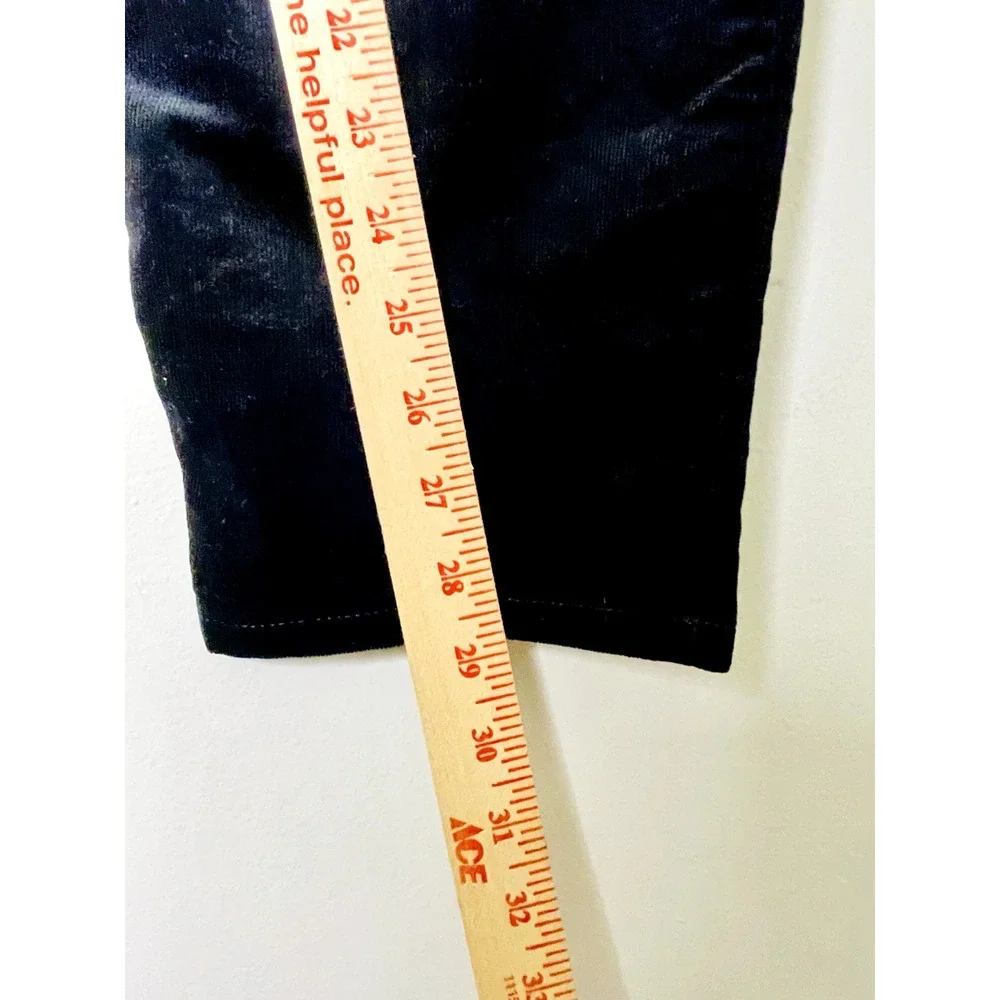 Nwt Loft Pants Women's 34 Blue Velvet Straight Leg Dark Wash‎ High Waist Skinny